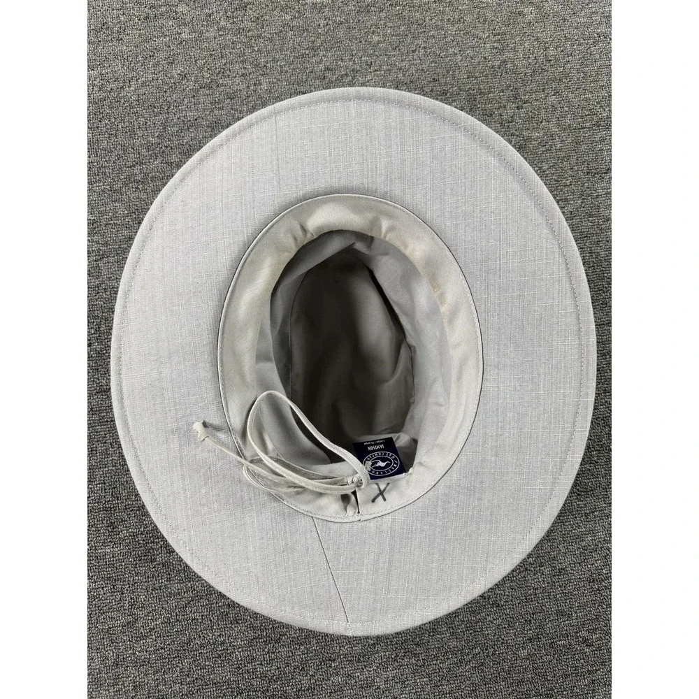 Wallaroo‎ Hat Company Hat Fedora Fitted Mens Large XL Jamison Gray Safari